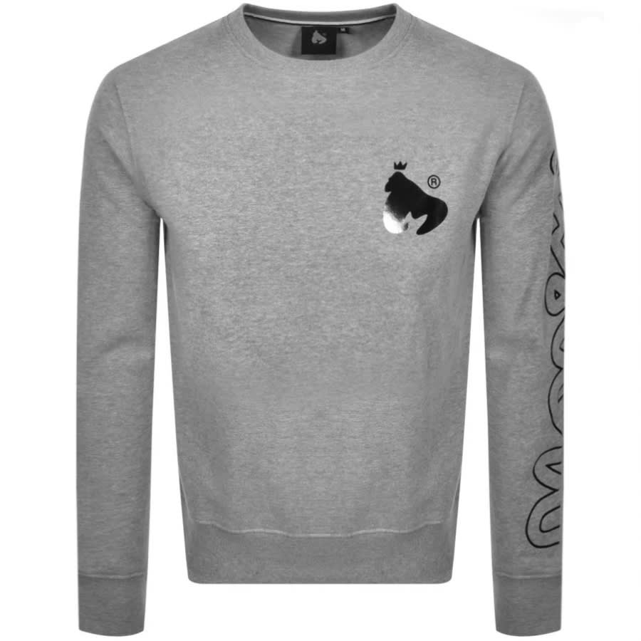 Alternative Image for ProductMoney Crew Neck Logo Tracksuit Grey2